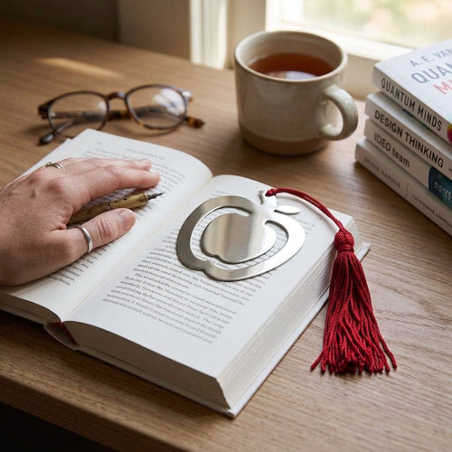 Apple Shaped Bookmark & Tassel